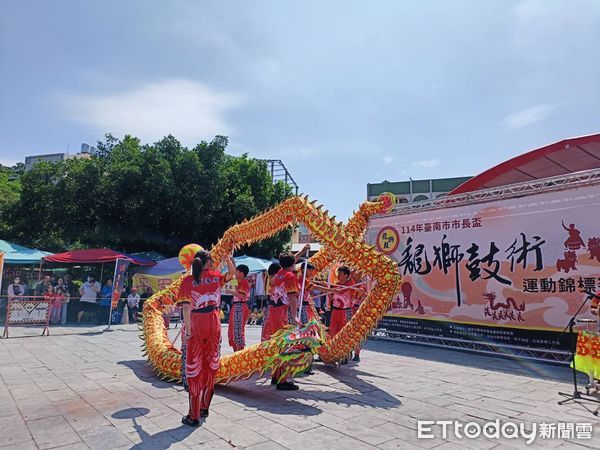 ▲安平天後宮「3+1鼓樂盛會」活動熱鬧展開，鼓聲響徹街頭巷弄，吸引大批民眾參與。（記者林東良翻攝，下同）