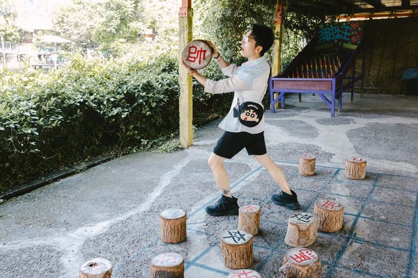 ▲▼廣興農場鴨母寮豬哥窟。（圖／部落客黑皮的旅遊筆記授權提供）