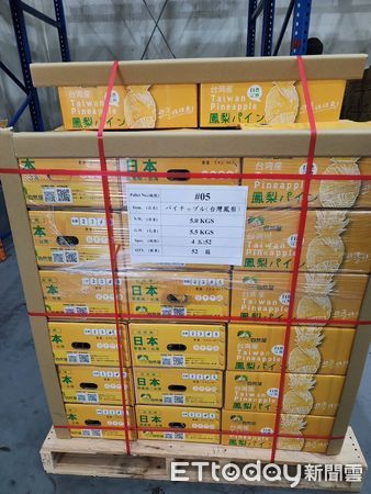 ▲日本富良野高中學生開心品嘗台南金鑽鳳梨，直呼「旨い～」紛紛喊想來台南交流。（記者林東良翻攝，下同）