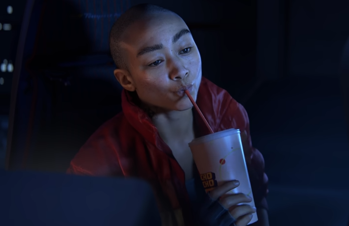 ▲▼《星際：異端先知》黑人女光頭造型惹爭議。（圖／翻攝自YouTube／Naughty Dog）