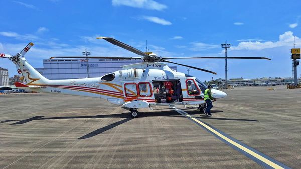 ▲凌天航空展現醫療使命 成功救援妊娠軍眷孕婦。（圖／凌天航空張裕生提供）