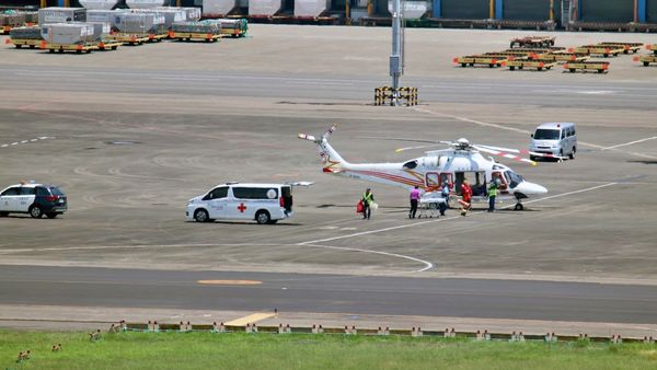 ▲凌天航空展現醫療使命 成功救援妊娠軍眷孕婦。（圖／凌天航空張裕生提供）