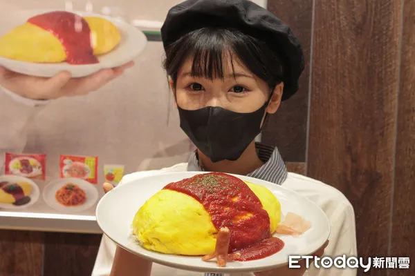 ▲蘋果樹蛋包飯。（圖／記者黃士原攝）