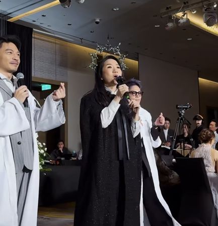 ▲▼陶晶瑩開金口祝福新人 。（圖／翻攝自IG）