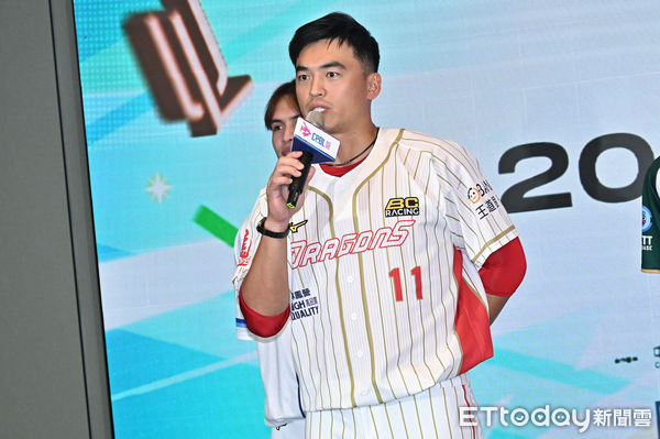 ▲▼朱育賢出席中華職棒明星對抗賽宣告記者會。（圖／記者李毓康攝）