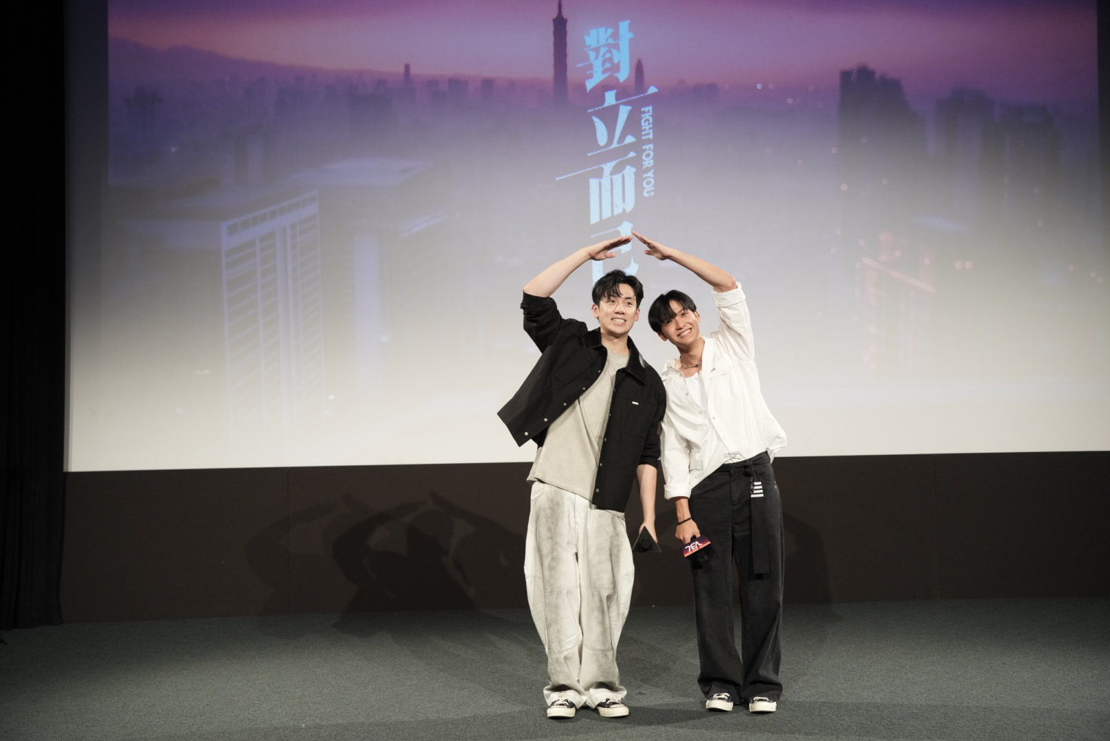 ▲葛兆恩、紀成澔、夏和熙、馬修、林輝瑝出席《對立而已》結局分享會。（圖／三立提供）