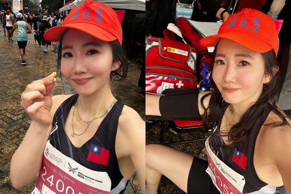 ▲▼謝忻挑戰世壯運公路賽進醫護站。（圖／翻攝自Facebook／謝忻）