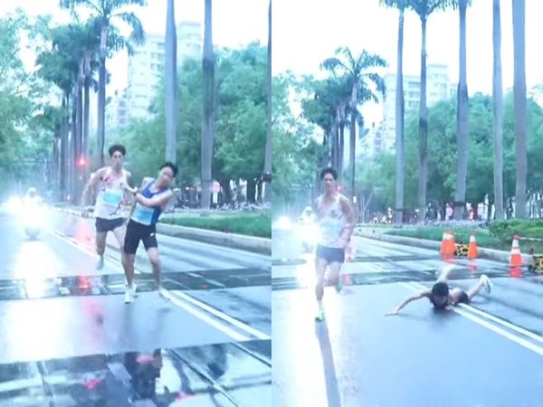 ▲▼世壯運半馬奪金被抹黑、造謠　日選手摔倒原因曝光大逆轉。（圖／翻攝2025雙北世界壯年運動會YouTube ）