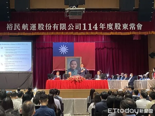 ▲裕民航運副董事長徐國安首次主持股東會。（圖／記者廖婕妤攝）