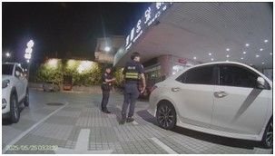 ▲員警為急產婦鳴笛開道。（圖／警方提供 翻攝自Google Map.）