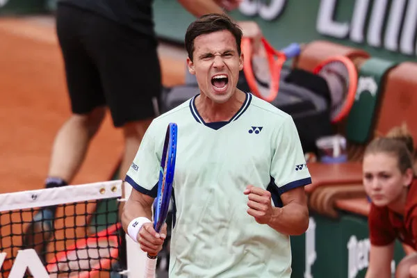 ▲奧特麥爾（Daniel Altmaier）擊敗世界第4的美國名將弗里茲（Taylor Fritz）。（圖／達志影像／美聯社）