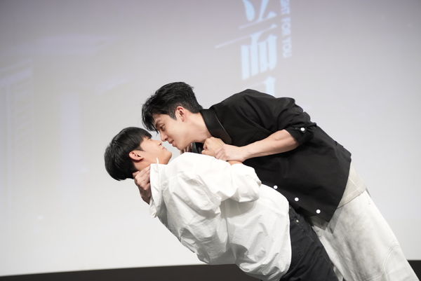 ▲葛兆恩、紀成澔、夏和熙、馬修、林輝瑝出席《對立而已》結局分享會。（圖／三立提供）