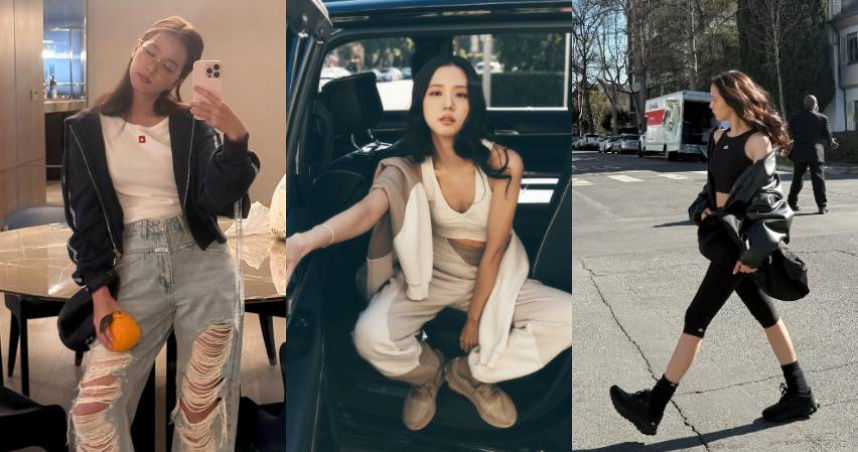 懶人也能變女神！JISOO「運動系仙女」穿搭術、時髦休閒4技巧一次解鎖