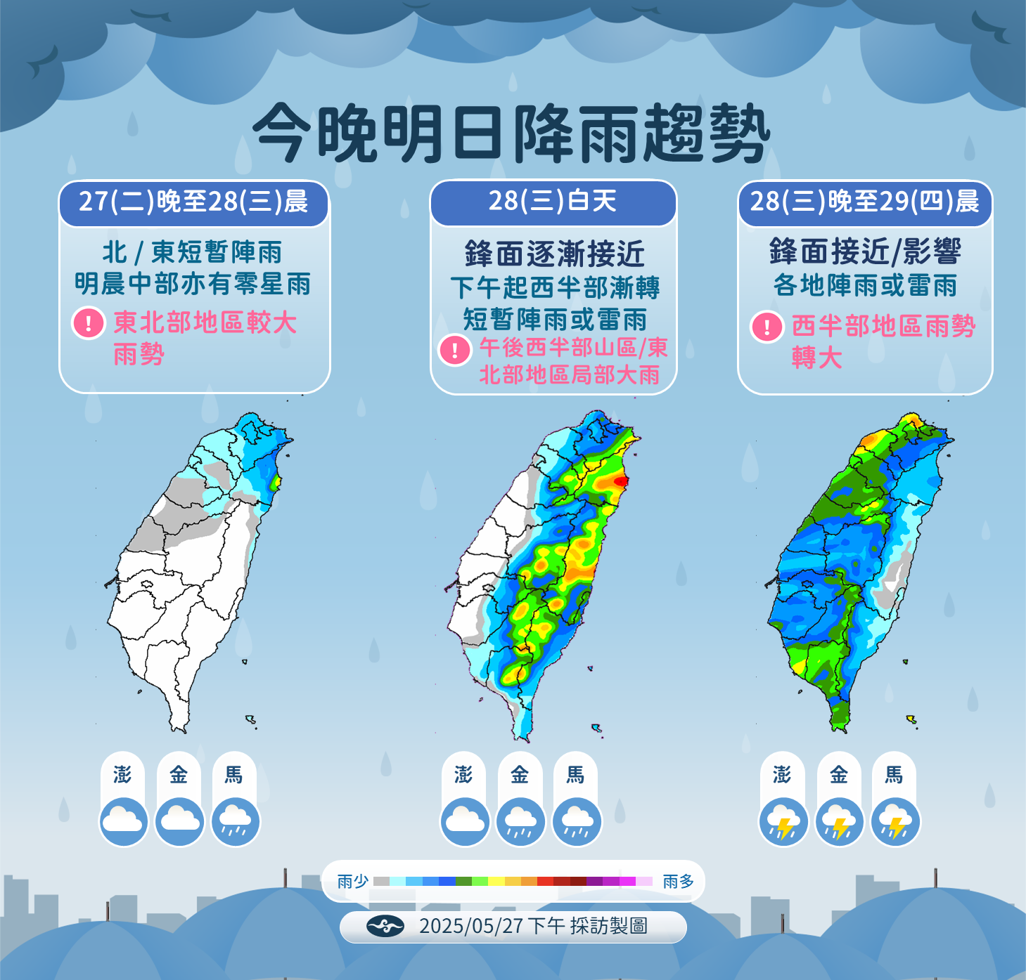 ▲▼未來一周天氣趨勢。（圖／氣象署提供）