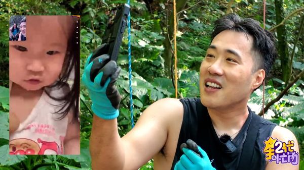 ▲余祥銓開玩笑錄影前交代遺言給女兒。（圖／節目提供）