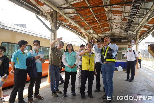 ▲▼   王美惠會勘爭取一次到位 嘉義車站增設出口、便民設施及防護  。（圖／立委王美惠服務處提供）