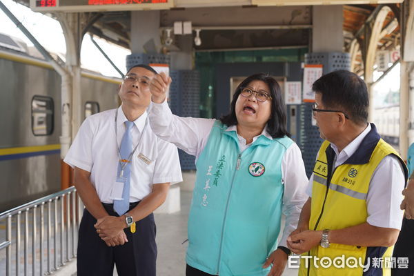 ▲▼   王美惠會勘爭取一次到位 嘉義車站增設出口、便民設施及防護  。（圖／立委王美惠服務處提供）