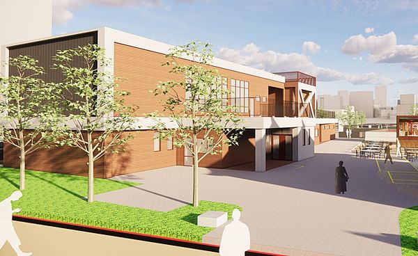 ▲桃園市蘆竹區山鼻市民活動中心今天開工，預計明年底前可以完工啟用。（圖／市府新聞處提供）