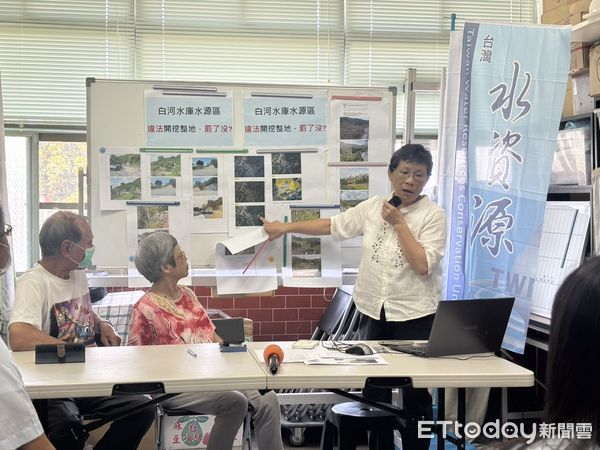 ▲白河水庫上游水源區驚見大規模整地，環團憂廢棄物掩埋恐加劇淤積污染。（記者林東良翻攝，下同）