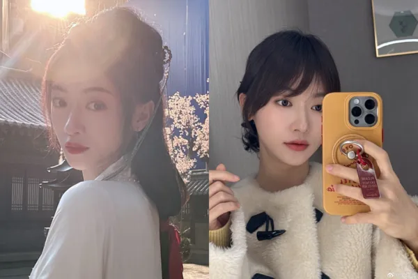 外送用▲▼吳謹言產後首現身！穿緊身T洩真實身材。（圖／翻攝自微博／吳謹言）