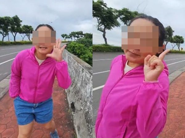 ▲▼正妹路邊直播！跳出青鳥大媽喊「一邊一國」她大笑：我台灣人啦。（圖／翻攝threads）