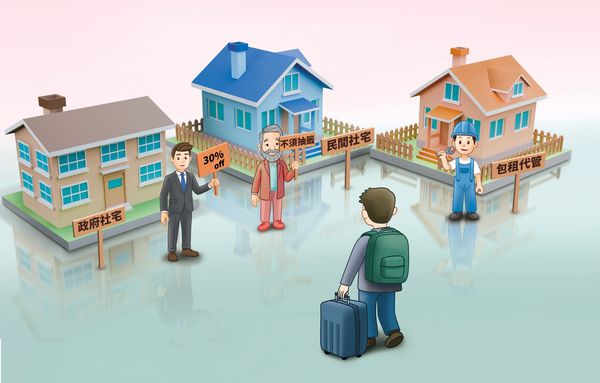 租金直直漲，民眾能依據身分條件和需求選擇社宅或包租代管物件，省錢省力。