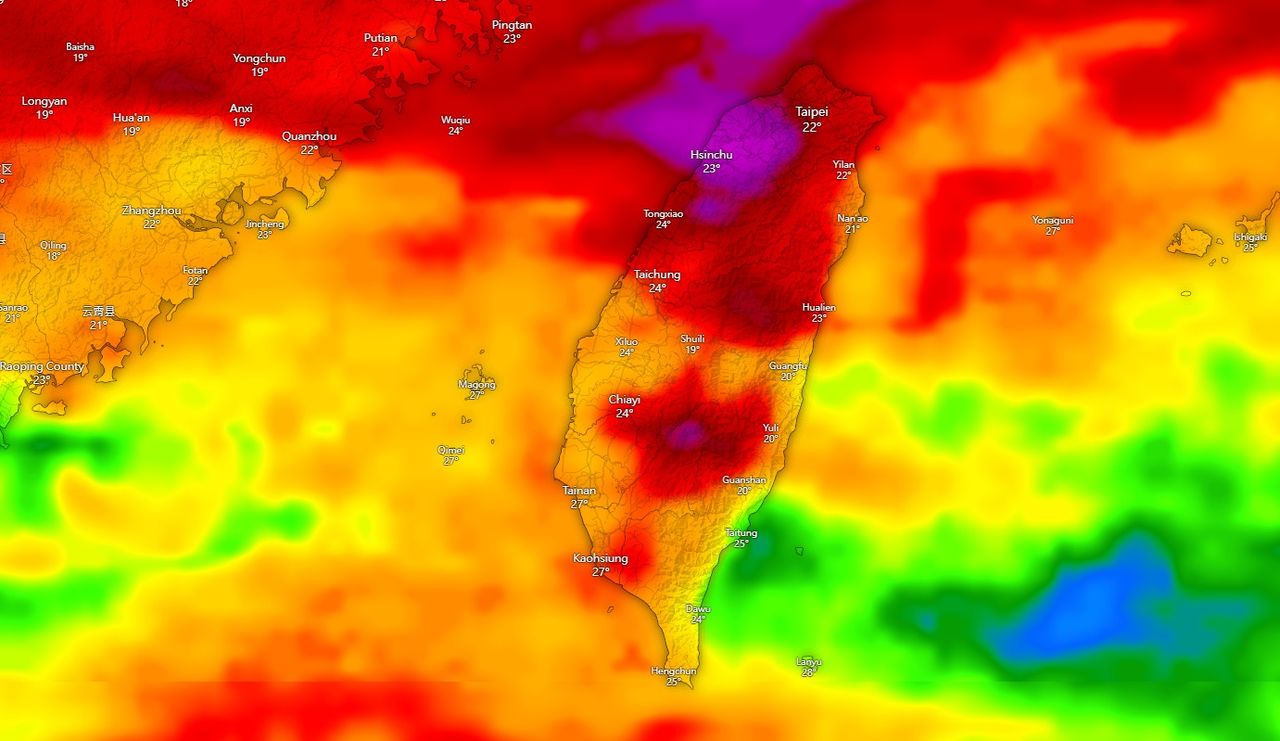 一片橘紅！　今晚「全台有雨」下最大地區曝