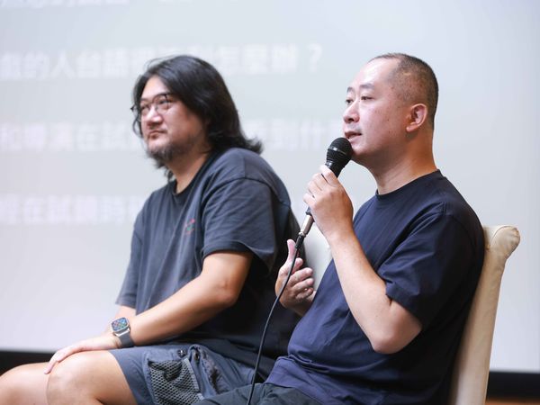 ▲《聽海湧》導演孫介珩、語言指導林良儒擔任「台語台表演班」客座講師。（圖／公視台語台提供）