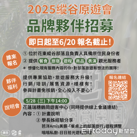 ▲今年擴大招募，包含餐桌上的部落旅行、部落食樂園、日日拾光及縱谷選物及部落文創商品等。（圖／縱管處提供，下同）