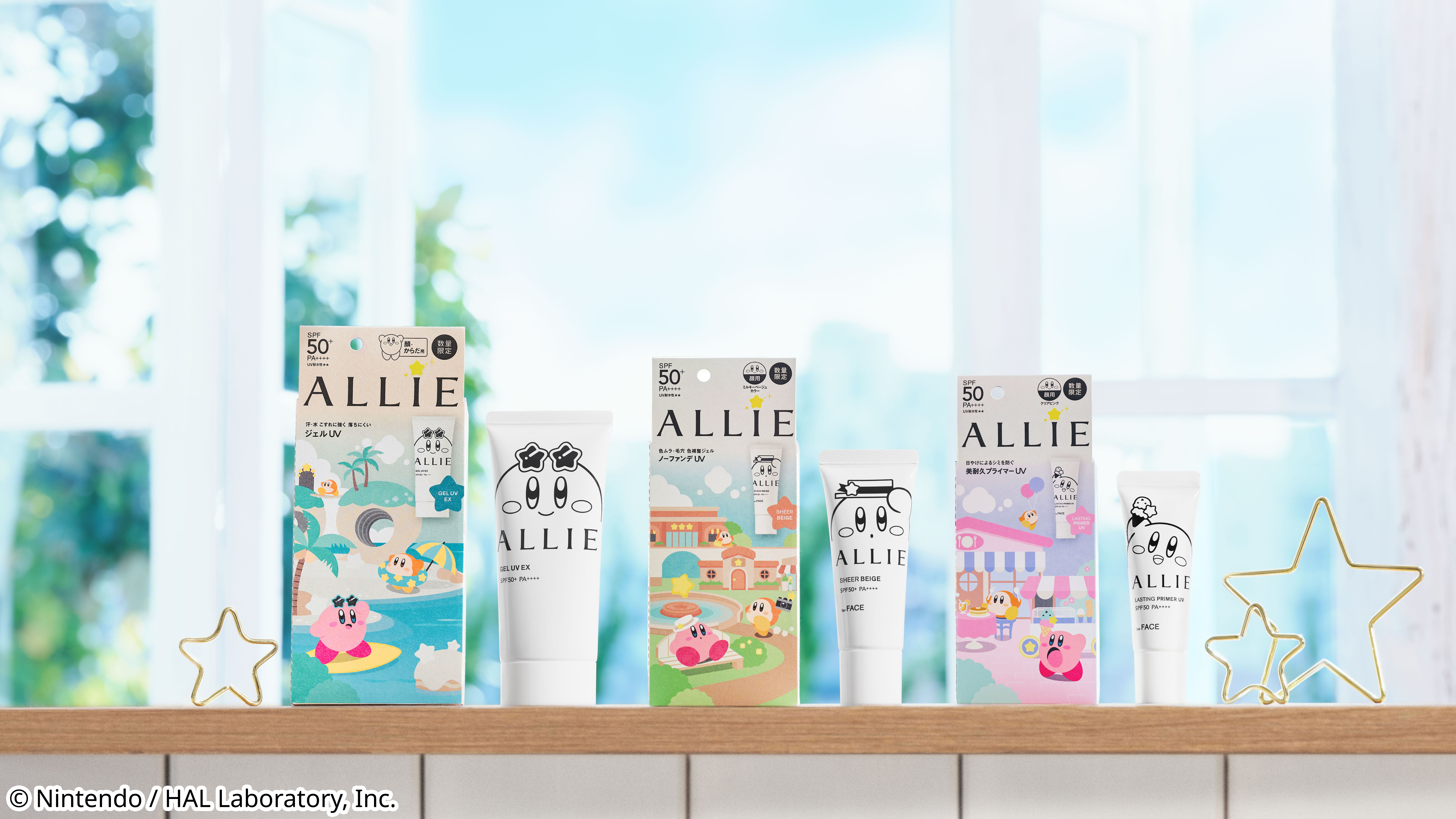 未來美,泡泡先生,法國璞萃,藍色小精靈,ALLIE,星之卡比,保養,防曬,聯名,跨界,。（圖／品牌提供）