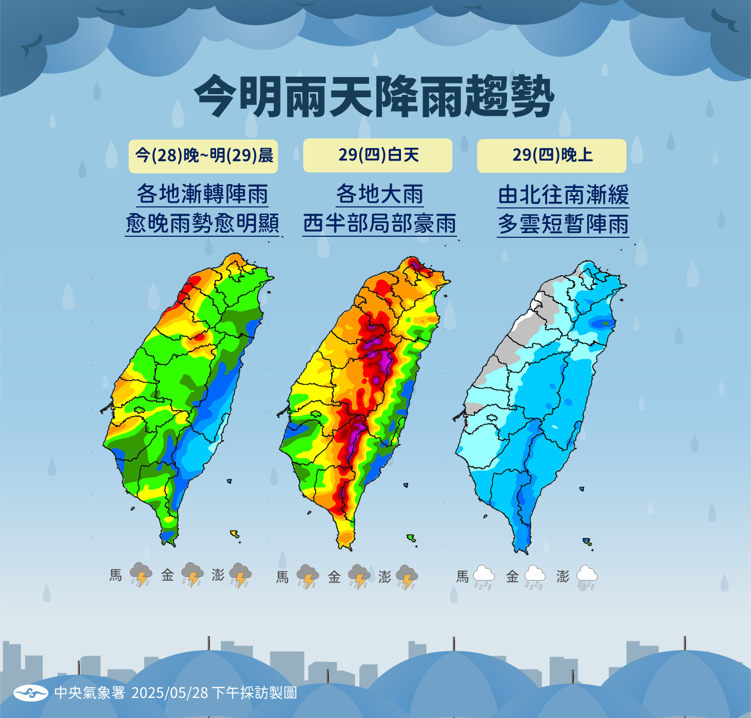 ▲▼未來一周天氣趨勢。（圖／氣象署提供）
