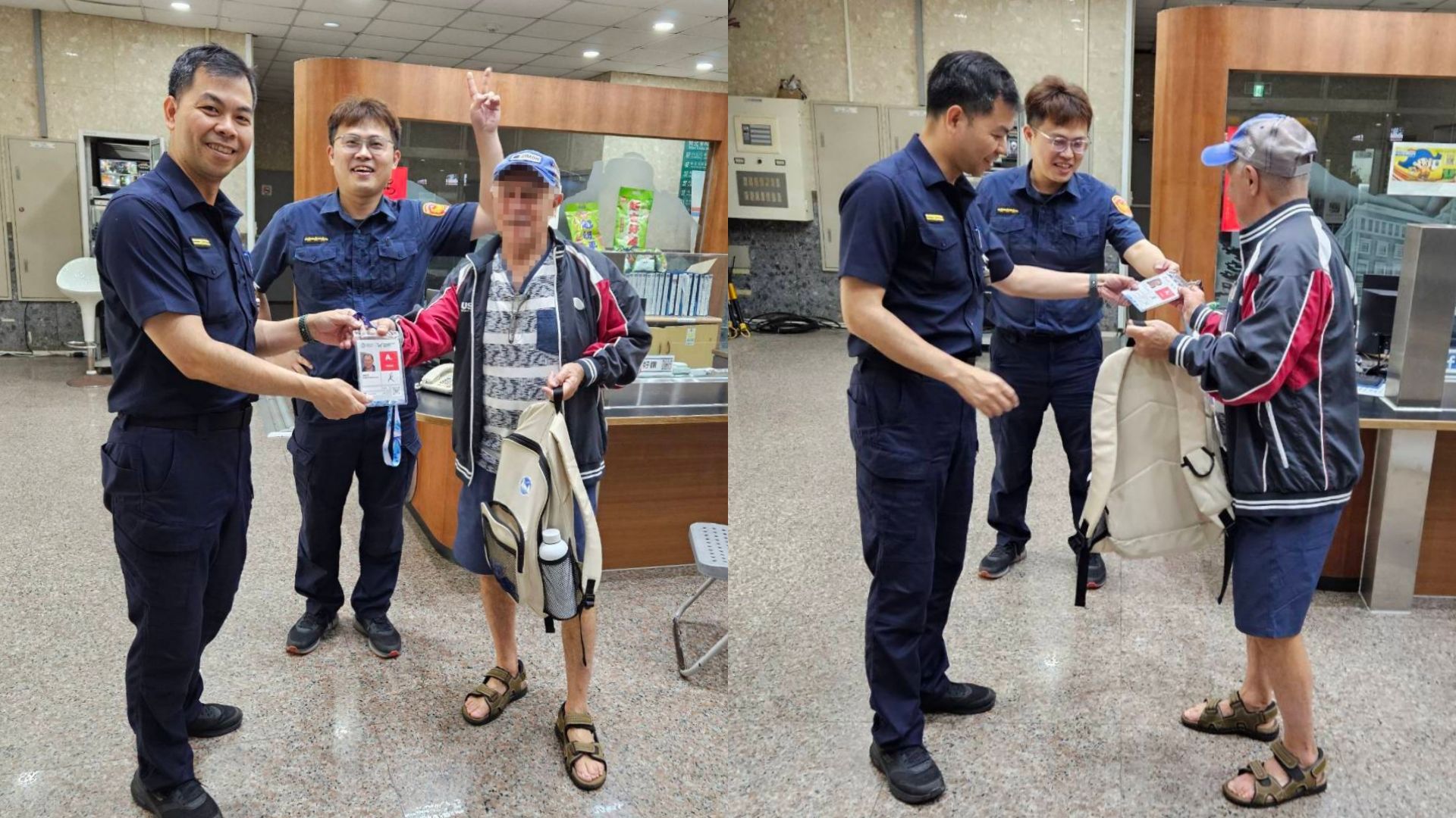 ▲世壯運美選手掉包 瑞芳警火速找回。（圖／記者郭世賢翻攝）