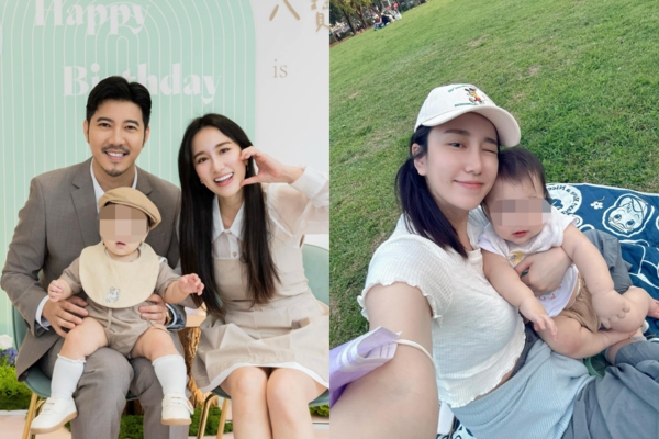 ▲Apple和牙醫趙國翔育有一個兒子。（圖／翻攝自Facebook／黃暐婷 APPLE）