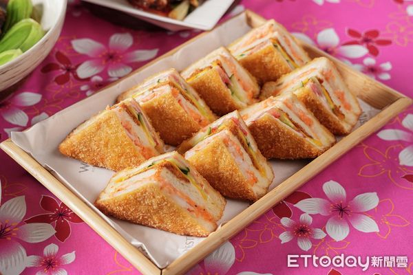 ▲知味西餐廳「炸龍蝦沙拉三明治」。（圖／桃園大溪笠復威斯汀提供）