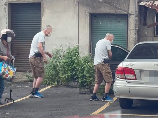 ▲▼鶯歌老翁「走路不穩上駕駛座」路人嚇壞　警追車竟發現沒駕照。（圖／翻攝爆料公社）