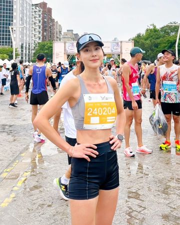 ▲房思瑜初次挑戰10K路跑，身體狀態並不理想。（圖／翻攝自Threads／serenahouse）