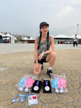 ▲房思瑜突破自我，感慨表示「我做到了」。（圖／翻攝自Threads／serenahouse）