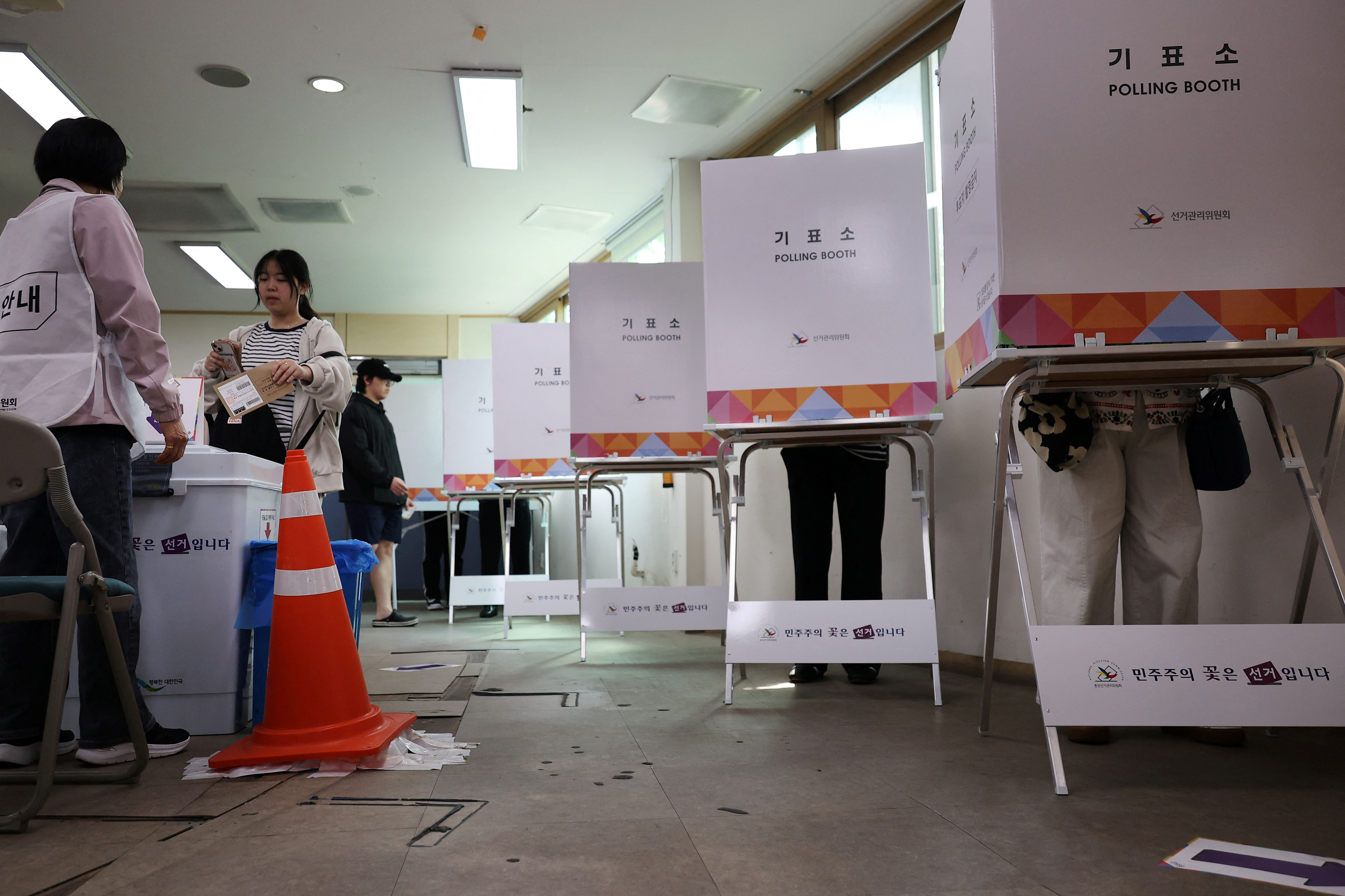 ▲▼南韓總統大選29、30日開放選民「事前投票」。（圖／路透）