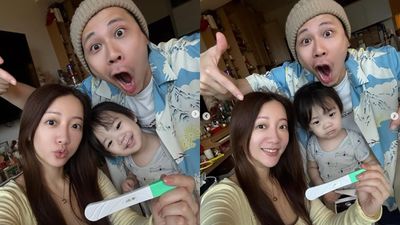 恭喜《黑澀會》玉兔懷二胎！　3歲兒突指肚「妹妹」一驗真的有