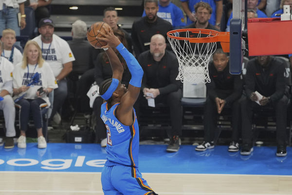 ▲▼雷霆一哥吉爾吉斯-亞歷山大、灰狼「蟻人」艾德華茲。（圖／達志影像／美聯社）