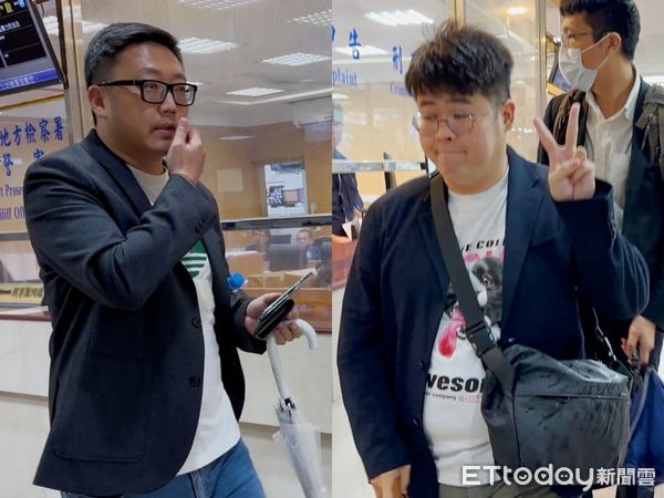 ▲▼ 北檢今日下午傳喚「罷吳四騎士」中的陳冠安（右）、 滿志剛（左）   。（圖／記者劉昌松攝）