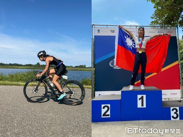 ▲▼北市警局鑑識中心巡官謝伯韶，參加世壯運奪得2金4銅1銀的殊榮。（圖／記者邱中岳翻攝）