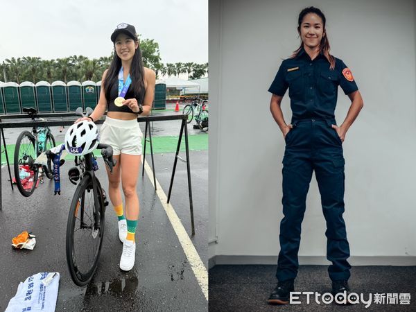 ▲▼北市警局鑑識中心巡官謝伯韶，參加世壯運奪得2金4銅1銀的殊榮。（圖／記者邱中岳翻攝）