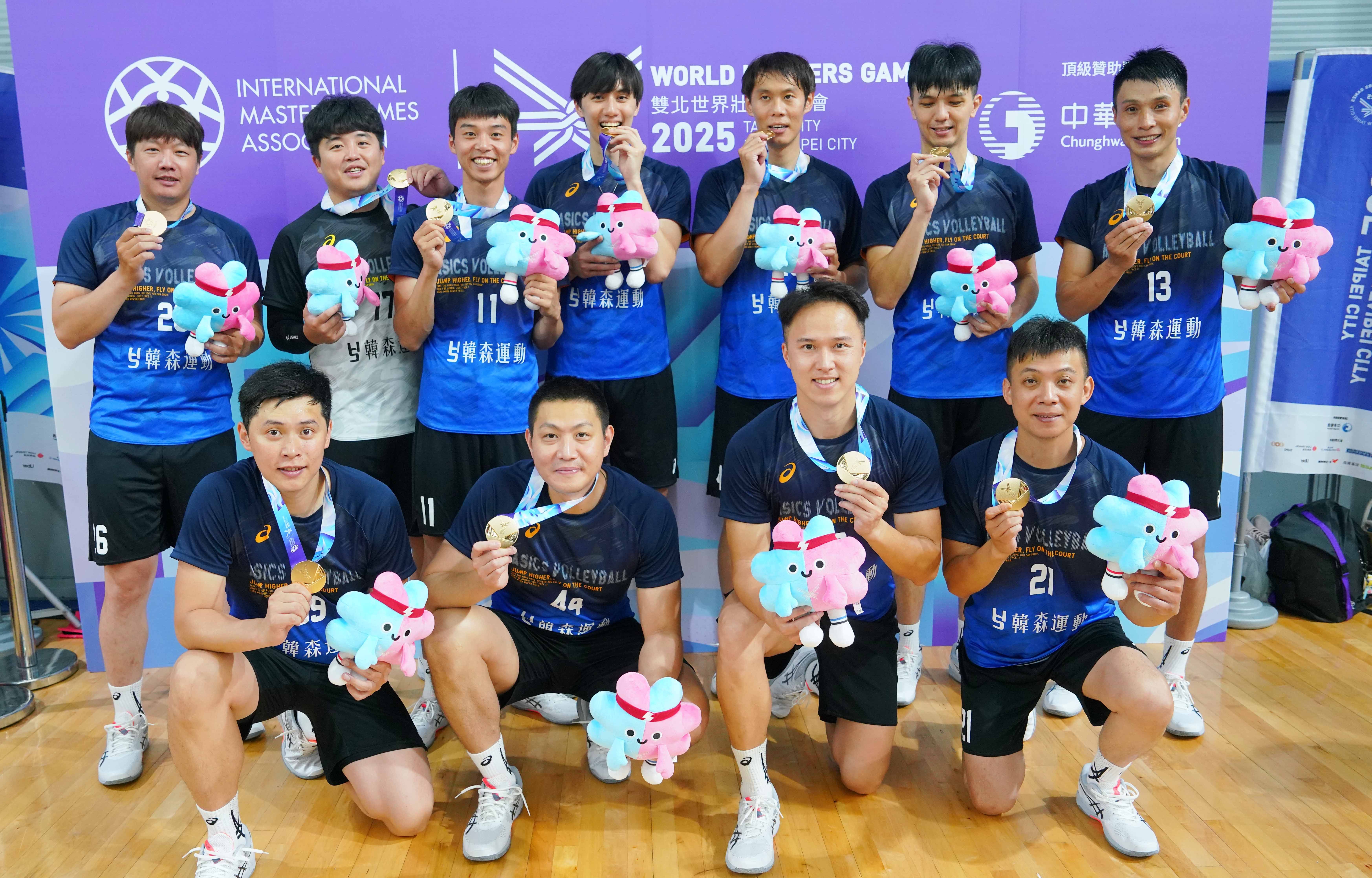 ▲▼世壯運排球，陳建禎、王明浚。（圖／2025雙北世壯運執委會提供）