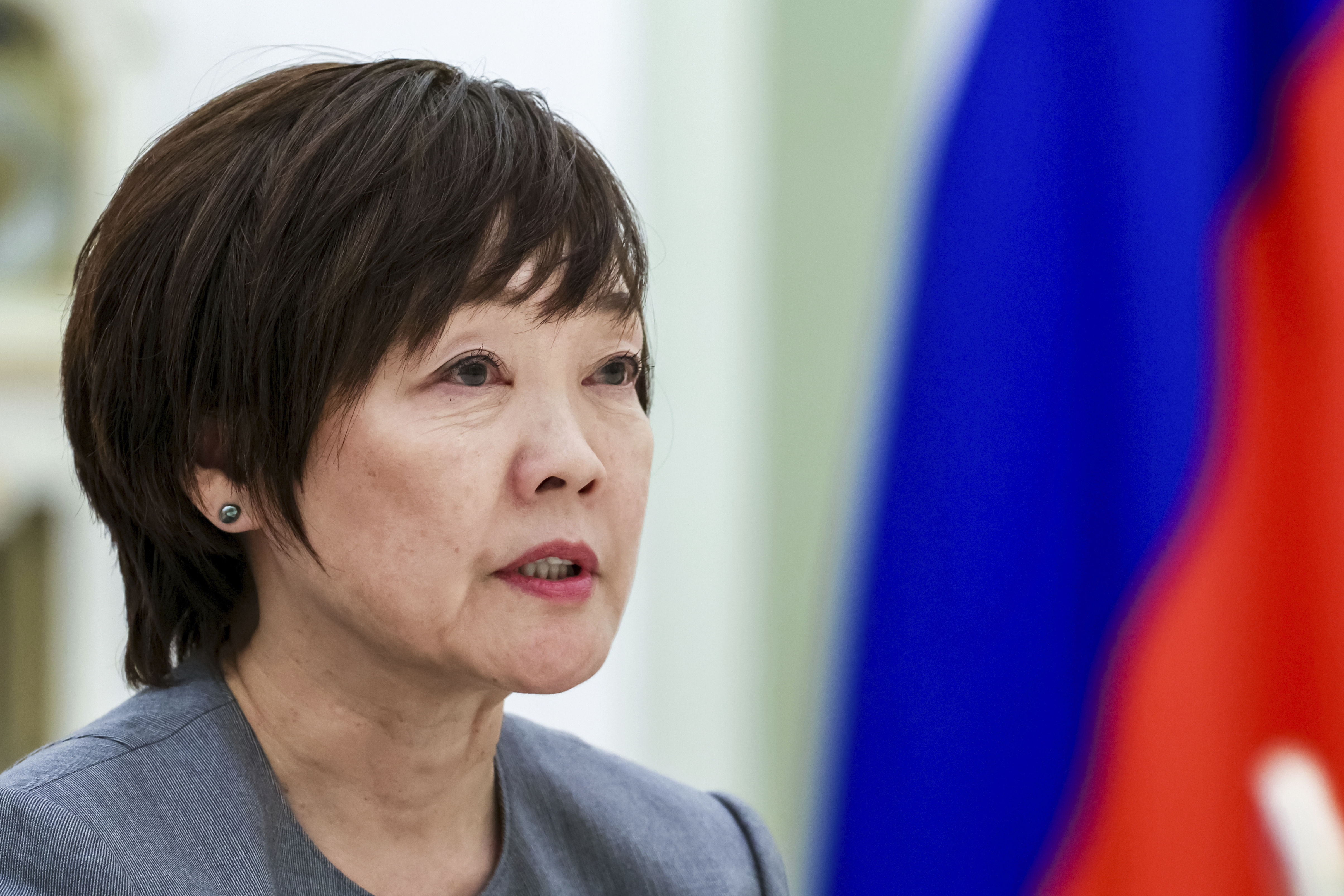 ▲▼日本已故前首相安倍晉三遺孀安倍朝惠訪俄，在克里姆林宮獲俄國總統普丁接見。（圖／達志影像／美聯社）