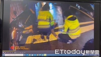 突心肌梗塞!台中男騎士等紅燈昏倒 警見狀衝上前CPR與死神搶命