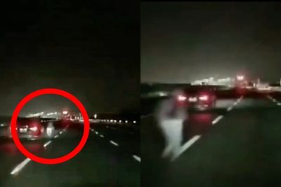 第一視角畫面曝!男夜闖國道遭3車撞輾亡 駕駛驚恐急喊:是人嗎
