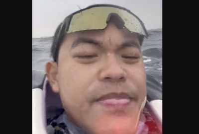 陸男被海浪掀翻「船漂走了」 海上「驚險7小時」差點被螺旋槳吸入