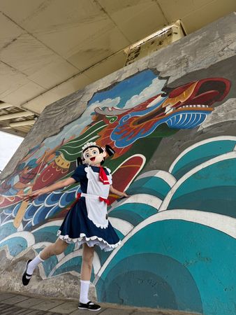 ▲▼機器子現身全台！端午節吃粽子。（圖／羚邦提供）