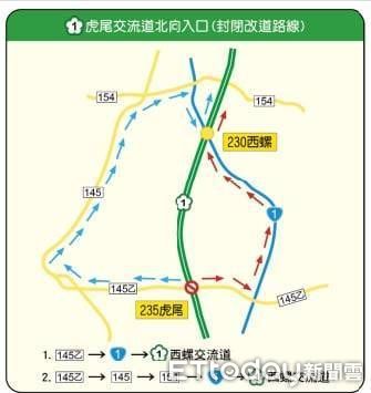 ▲虎尾警分局公布連假交通管制措施。（圖／記者游瓊華翻攝）